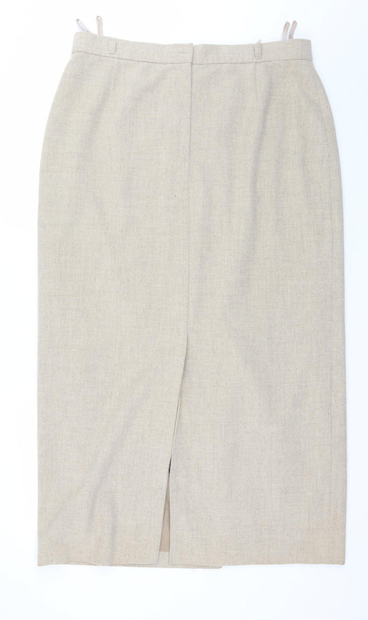 Hirsch Womens Ivory   Straight & Pencil Skirt Size 20