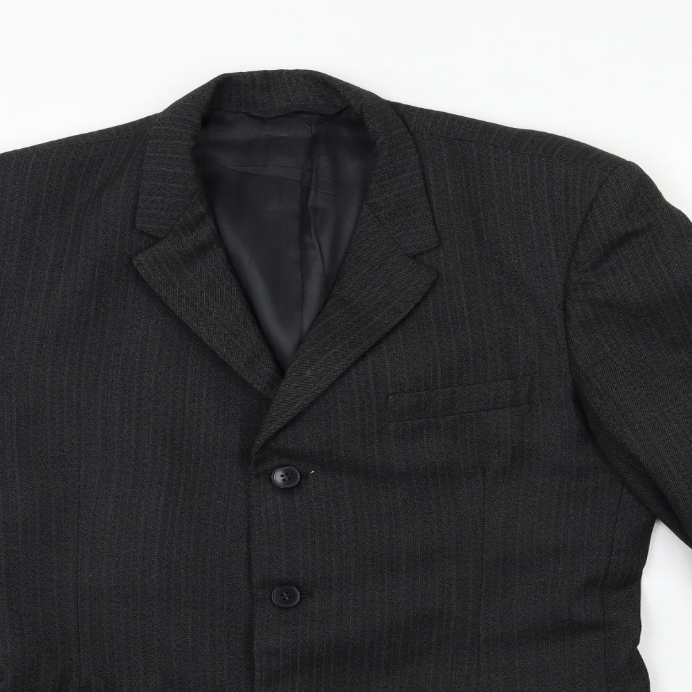 Preworn Mens Black   Jacket Suit Jacket Size 38