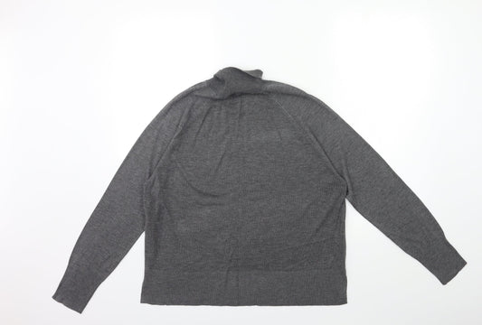 Zara Womens Grey  Knit Pullover Jumper Size S