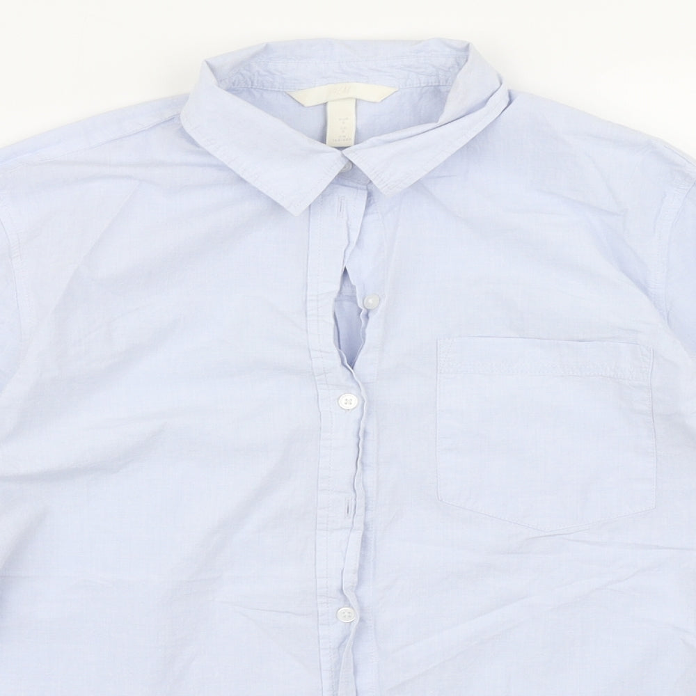 H&M Mens Blue    Button-Up Size S