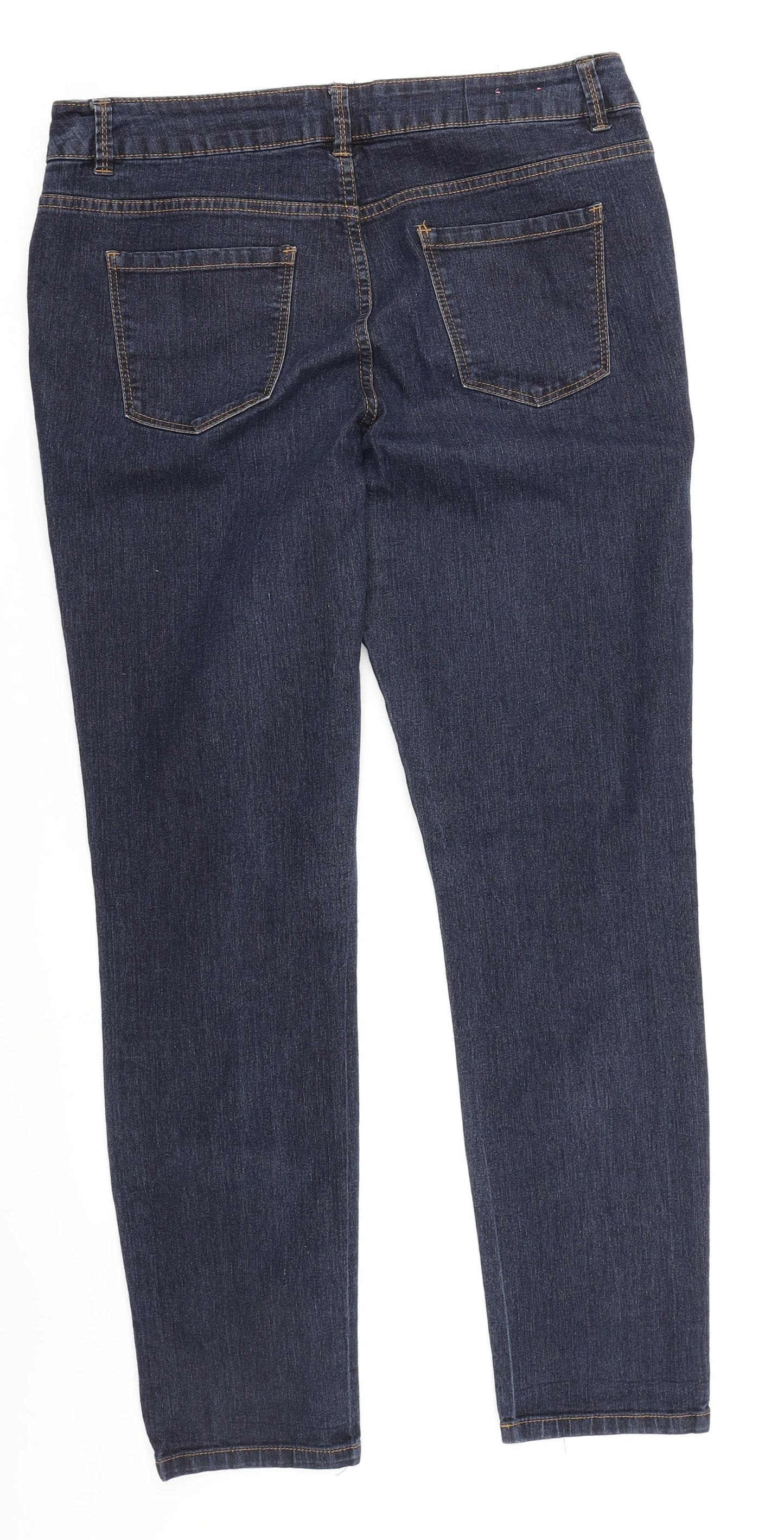 Preworn Womens Blue  Denim Skinny Jeans Size 32 in L28 in