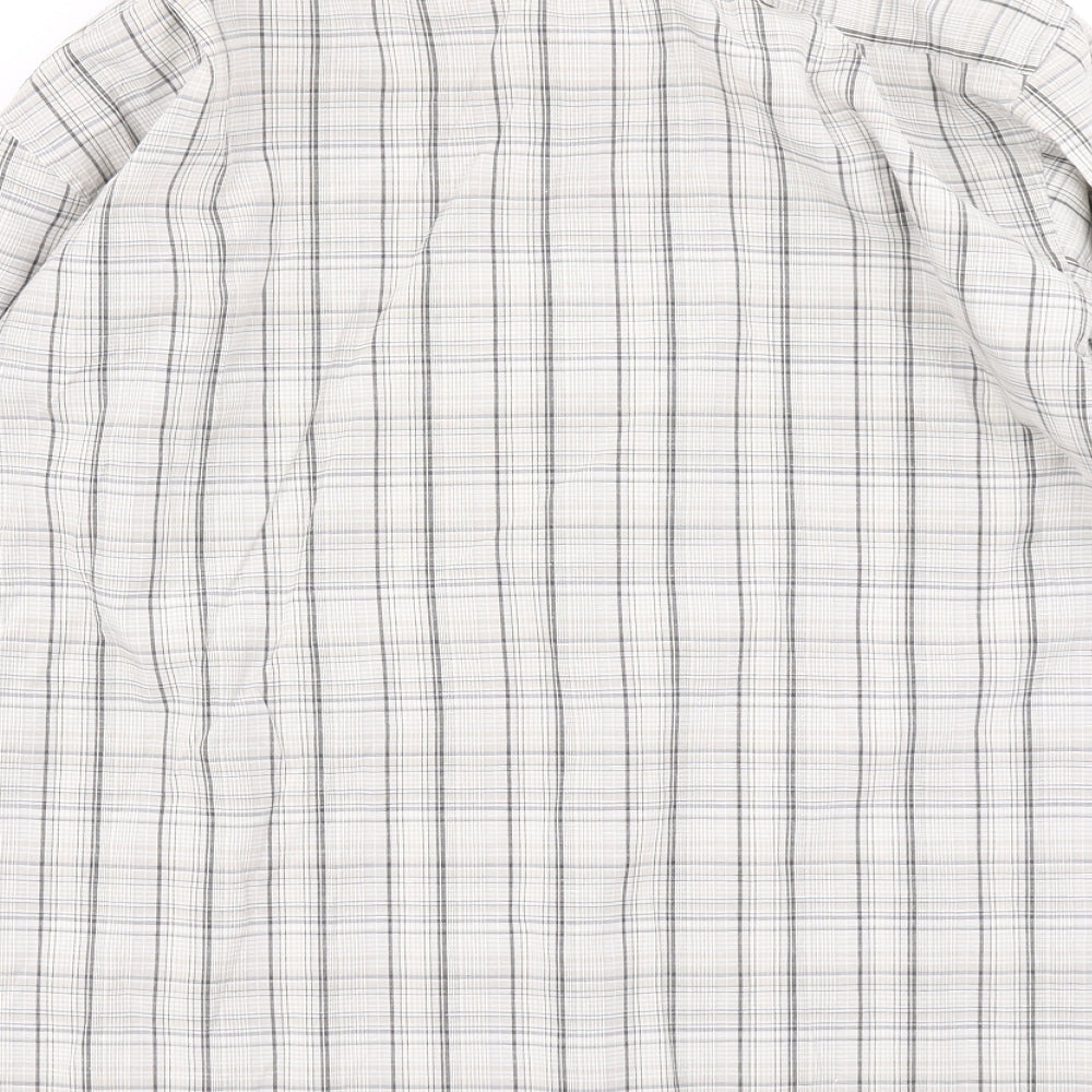 Roberto Mens Beige Plaid   Button-Up Size S
