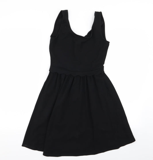 Warehouse Womens Black   Fit & Flare  Size 8
