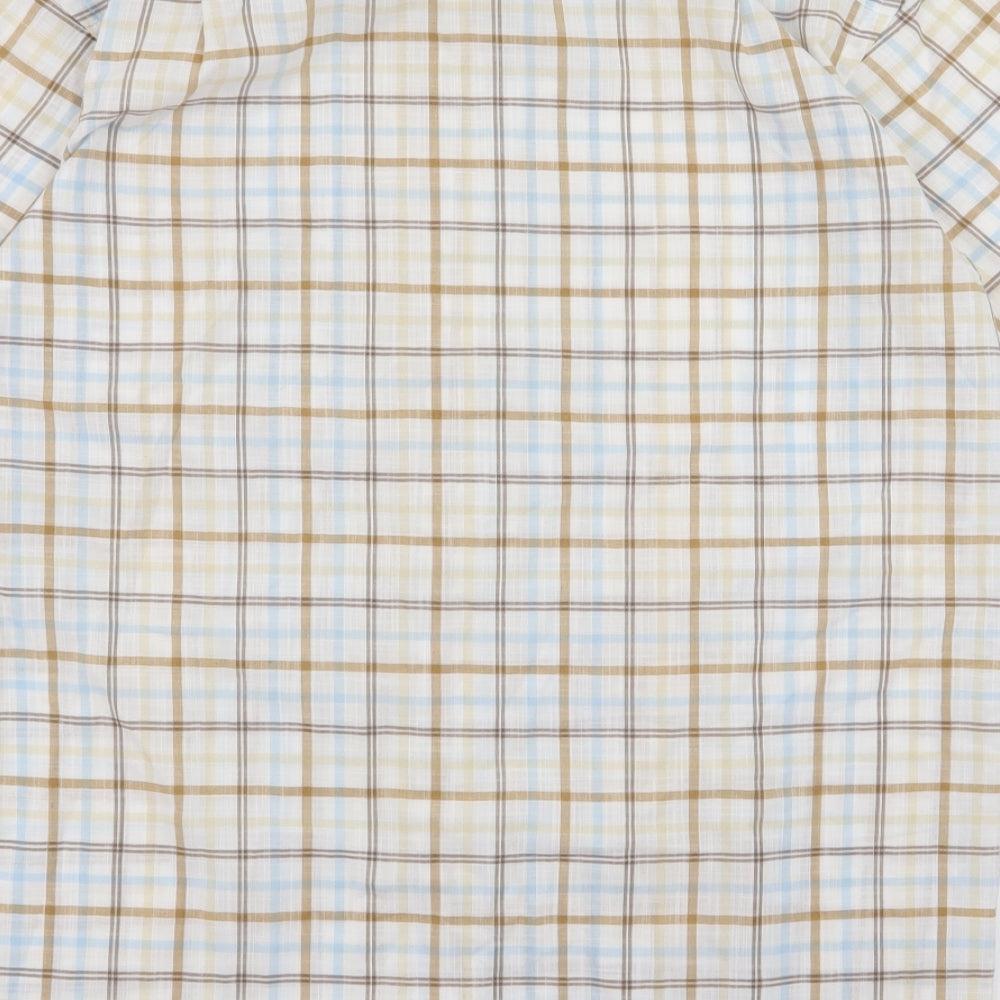 sangan Mens Multicoloured Check   Button-Up Size M