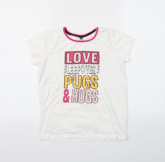 Very Girls White   Top Pyjama Top Size 12 Years