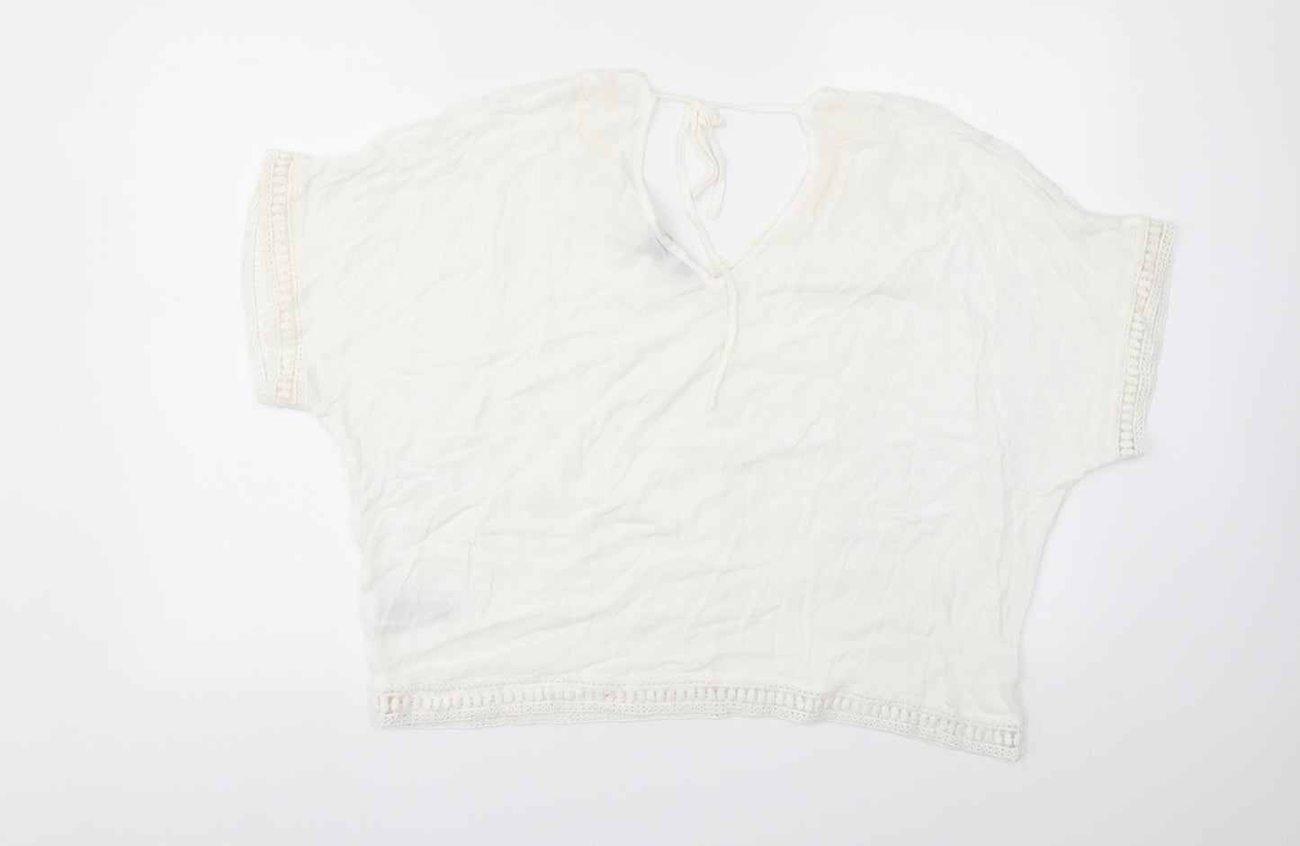 New Look Womens White   Basic T-Shirt Size 12