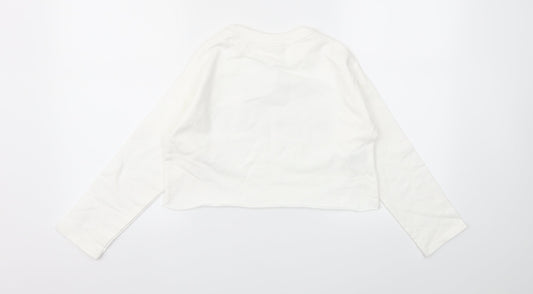 MNG Girls White   Pullover Sweatshirt Size 2XS