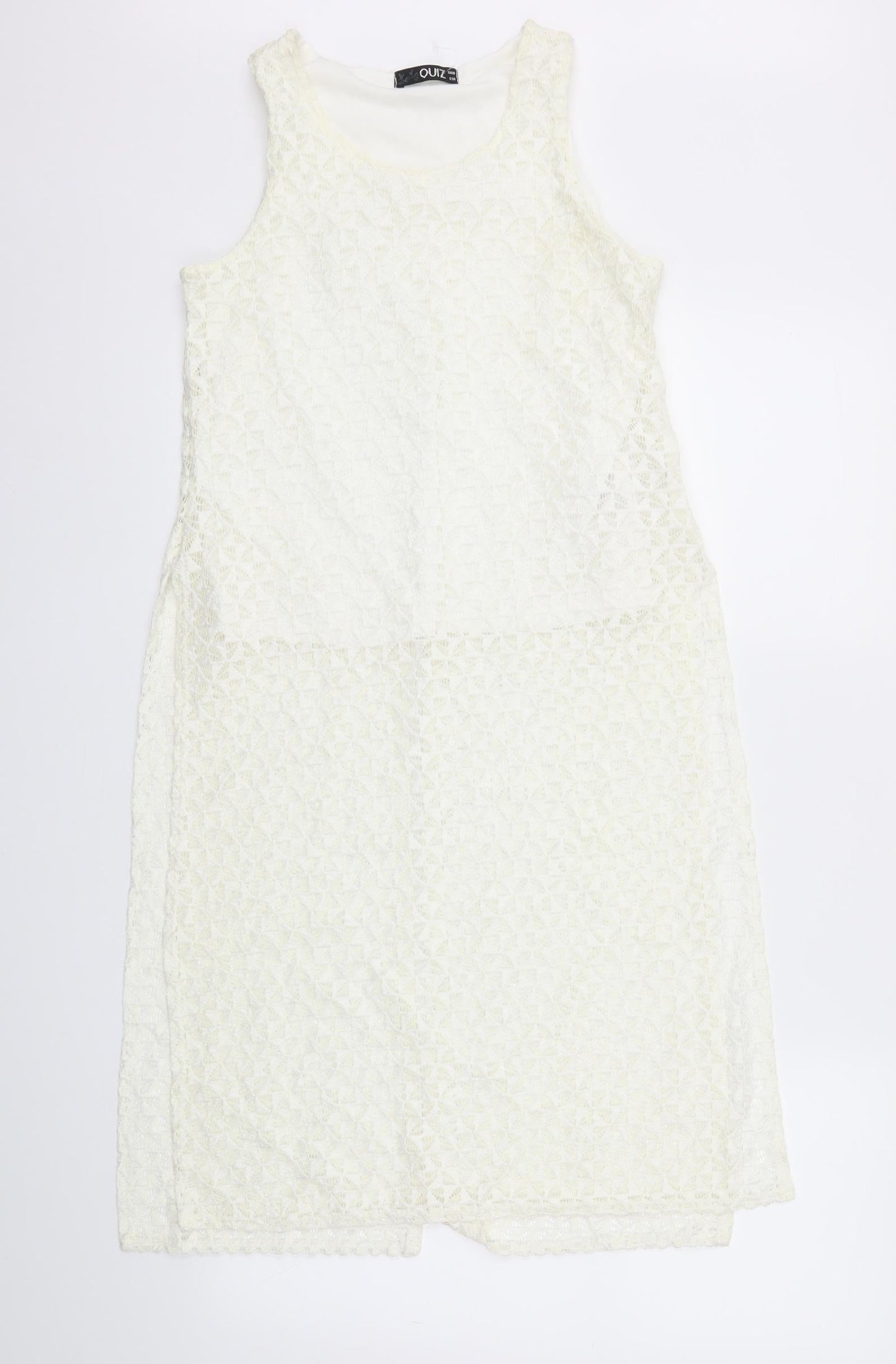 Quiz Womens Ivory   Basic T-Shirt Size 10