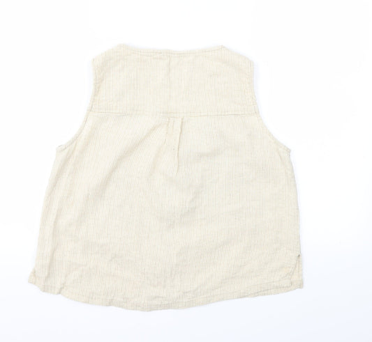 Mango Womens Beige   Basic T-Shirt Size L
