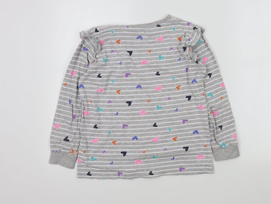 starry eyed Girls Grey Colourblock  Pullover Jumper Size 12 Years