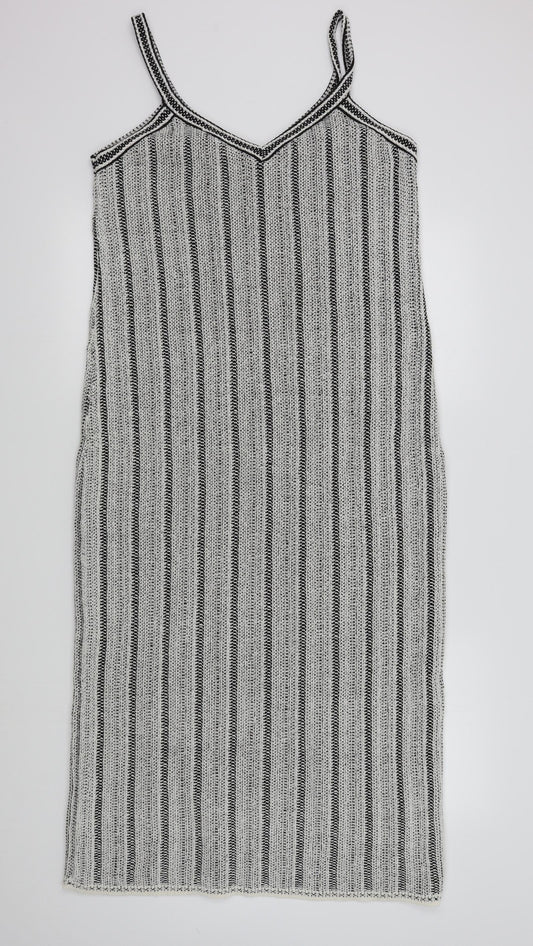 George Womens White Colourblock  A-Line  Size L