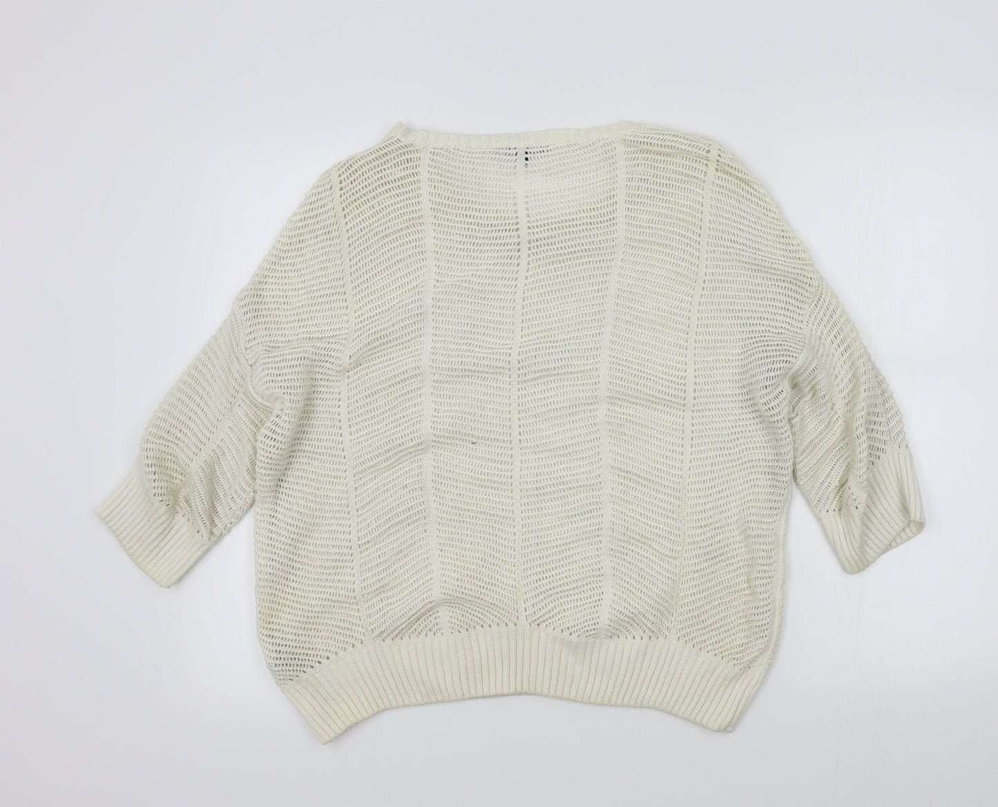 New Look Womens White   Pullover Jumper Size 18