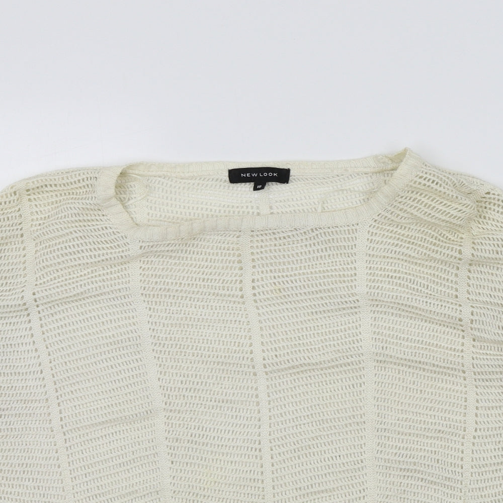 New Look Womens White   Pullover Jumper Size 18