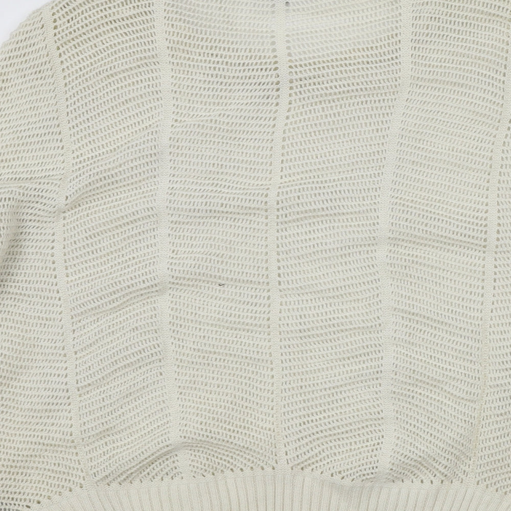 New Look Womens White   Pullover Jumper Size 18