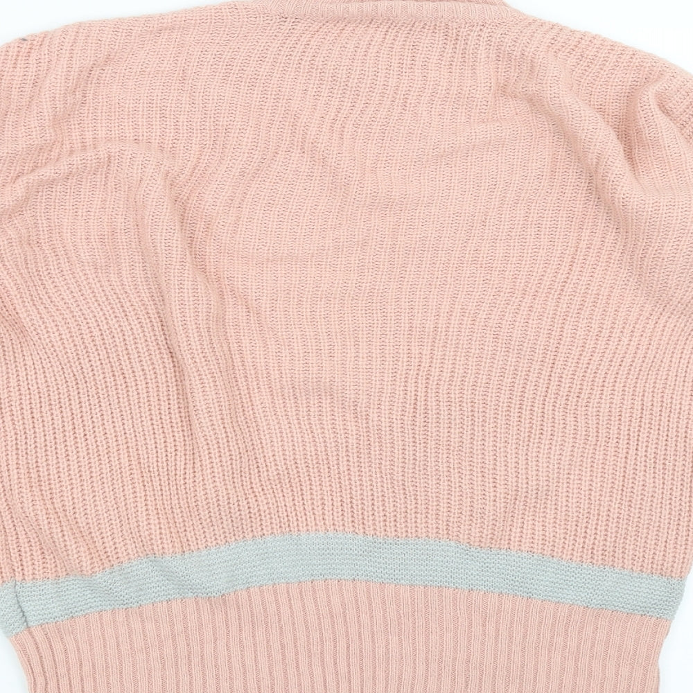 PEP&CO Womens Pink  Knit Pullover Jumper Size 10