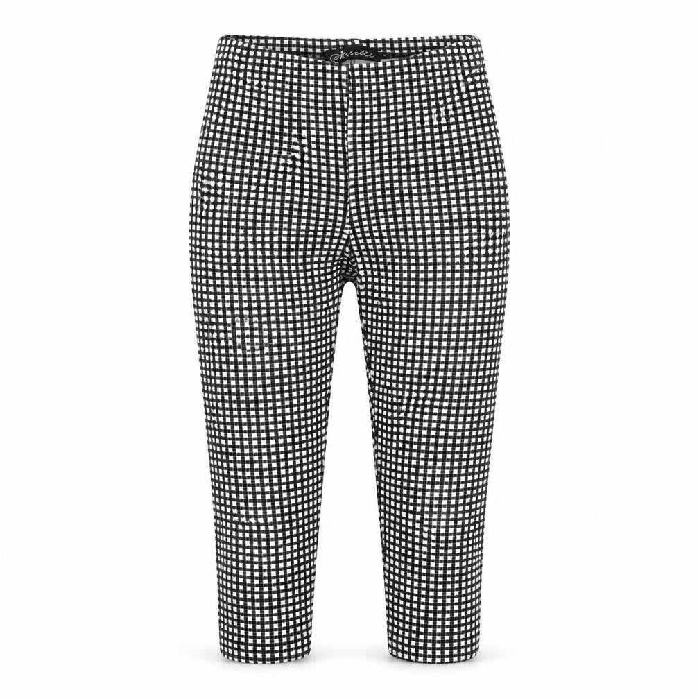 Republic Womens Black Check  Cropped Leggings Size S  - 17 in inside leg