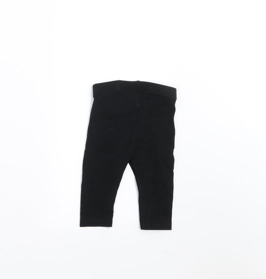 H&M Girls Black    Trousers Size 3-6 Months  - 2-4 months