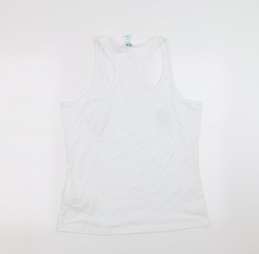 EURO2020 Womens White   Basic Tank Size 14