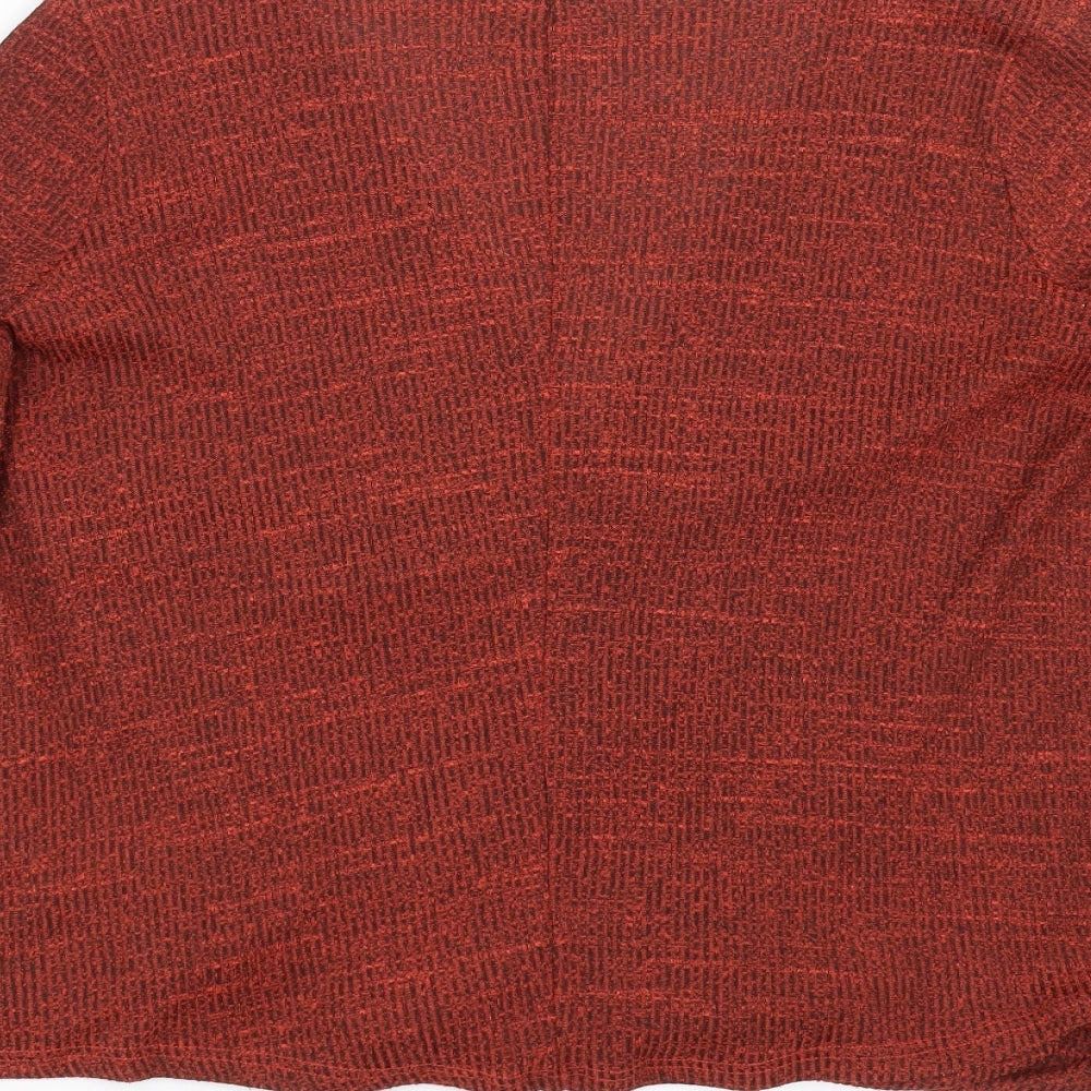 River Island Womens Orange  Knit Pullover Jumper Size 10