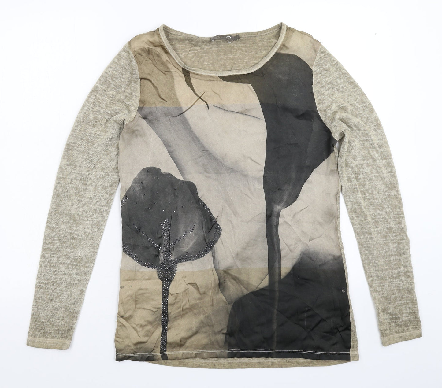 Greisha Womens Grey  Knit Pullover Jumper Size S