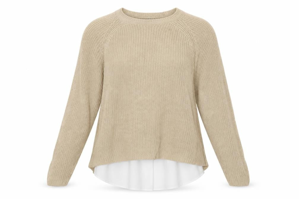 Marks and Spencer Womens Beige  Knit Pullover Jumper Size 12