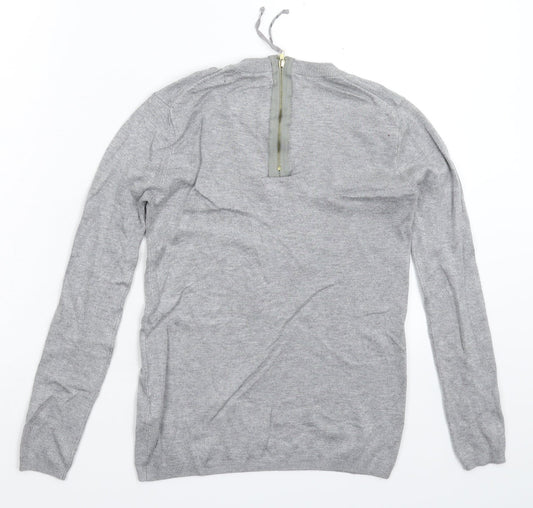 Zara Womens Grey  Knit Pullover Jumper Size S