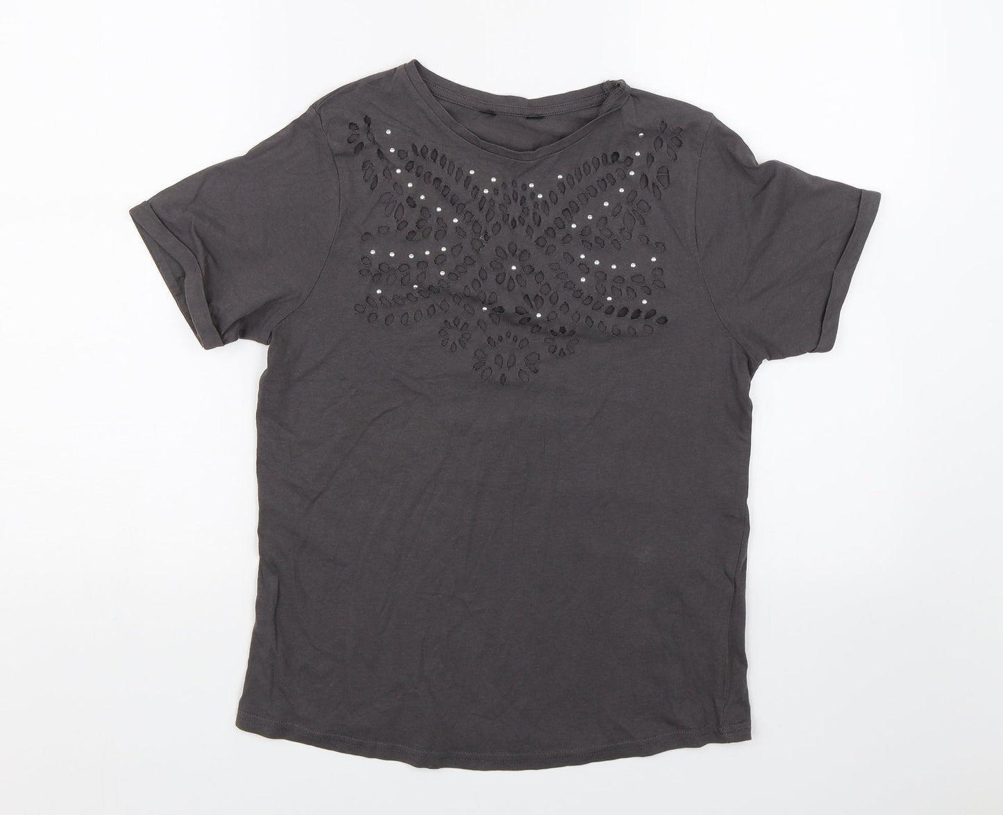 Preworn Womens Grey   Basic T-Shirt Size S