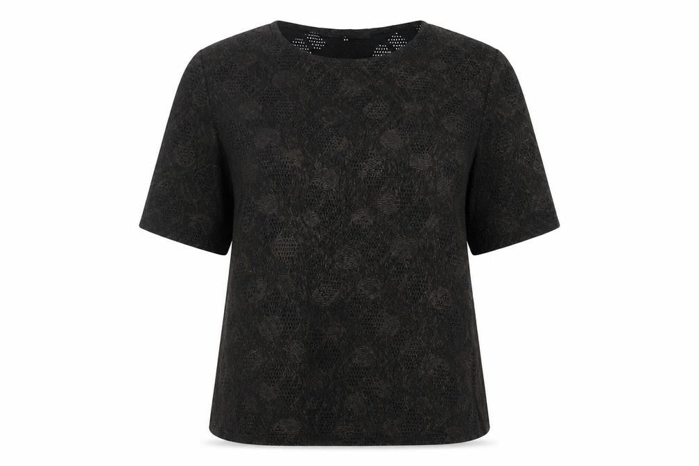 Classics  Womens Black   Basic T-Shirt Size 12
