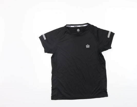 Admiral Girls Black   Basic T-Shirt Size 10-11 Years