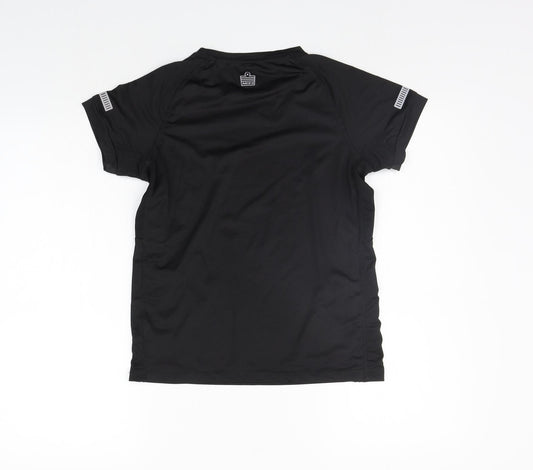 Admiral Girls Black   Basic T-Shirt Size 10-11 Years