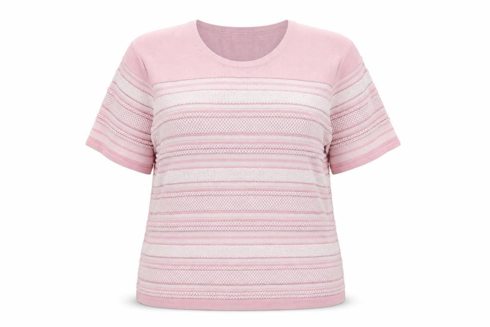 Front view of Cotsworld women’s pink jumper, size 2XL