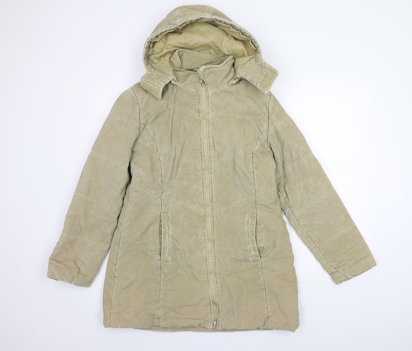 Preworn Womens Beige   Jacket Coat Size M