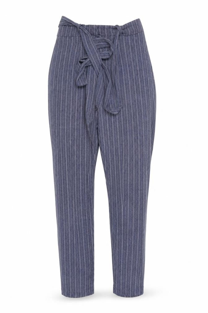 Nasty Gal Womens Blue Striped  Trousers  Size 8 L26 in