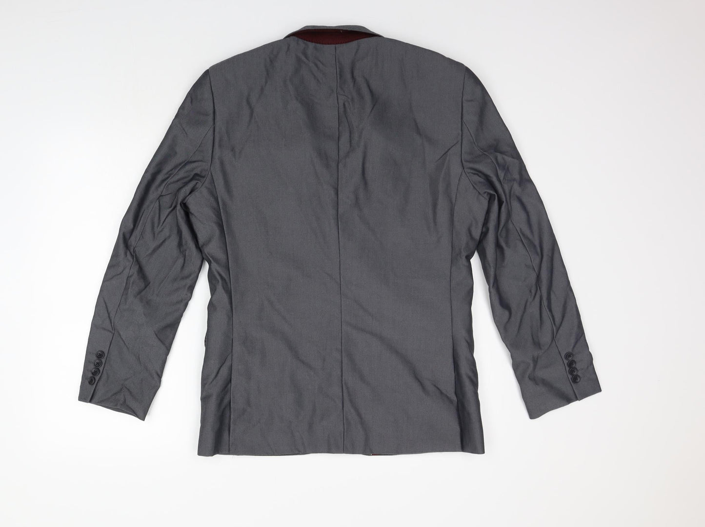 Fellini Womens Grey   Jacket Suit Size 10  - polyester