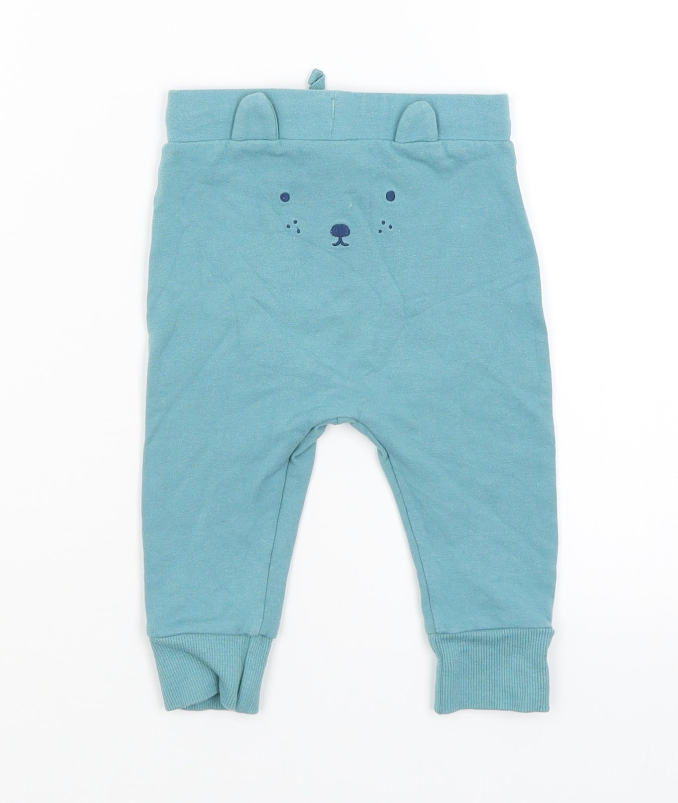 M&S Baby Blue   Jogger Trousers Size 6-9 Months