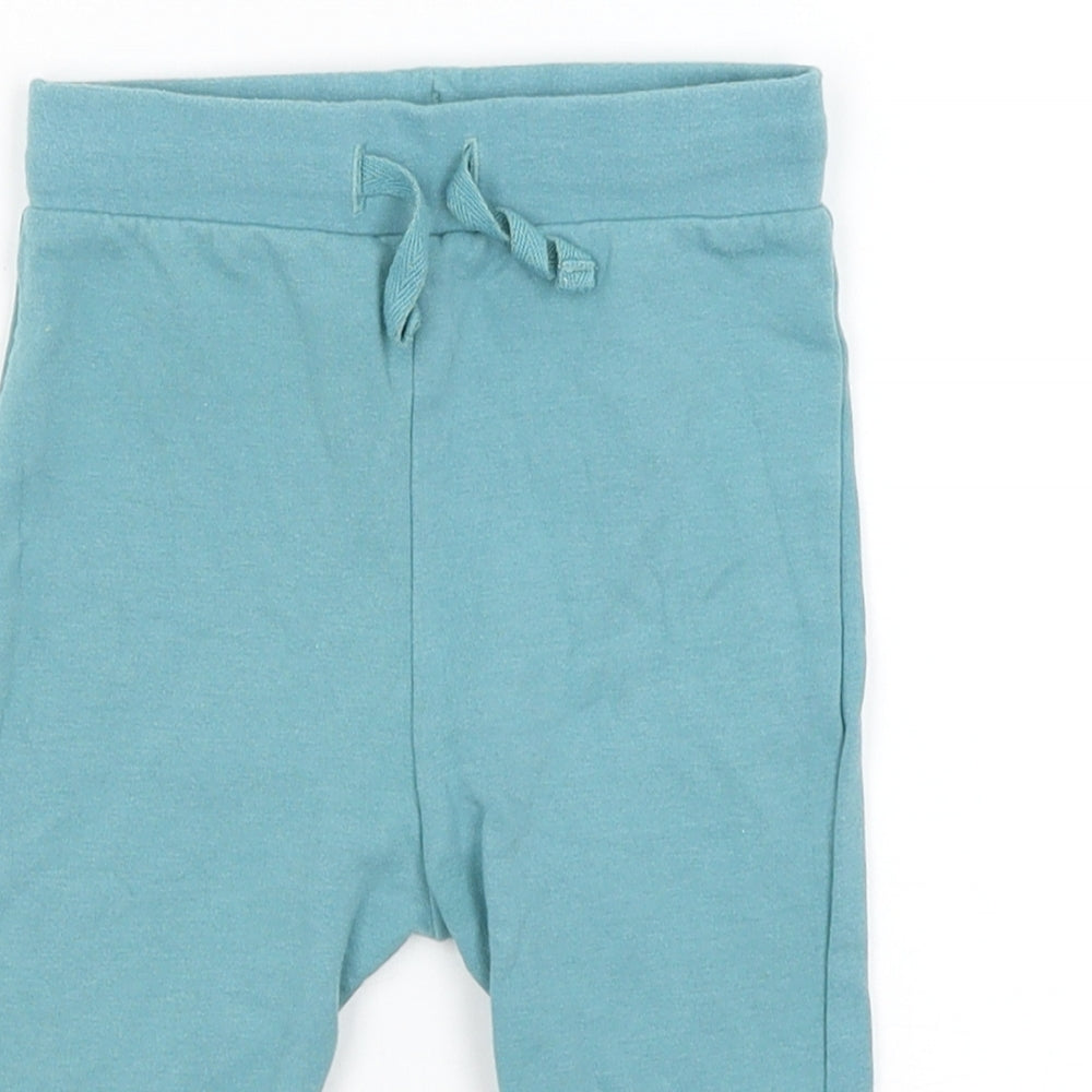 M&S Baby Blue   Jogger Trousers Size 6-9 Months