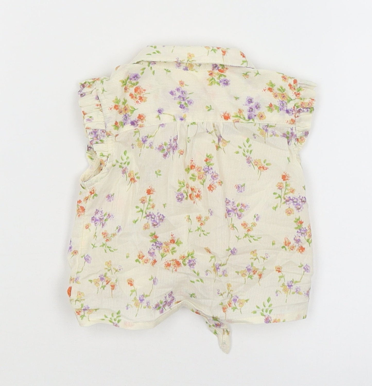 NEXT Baby Yellow Floral  Basic Button-Up Size 3-6 Months