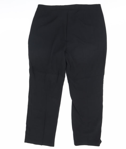 M&s Womens Black   Dress Pants Trousers Size 37 in L30 in