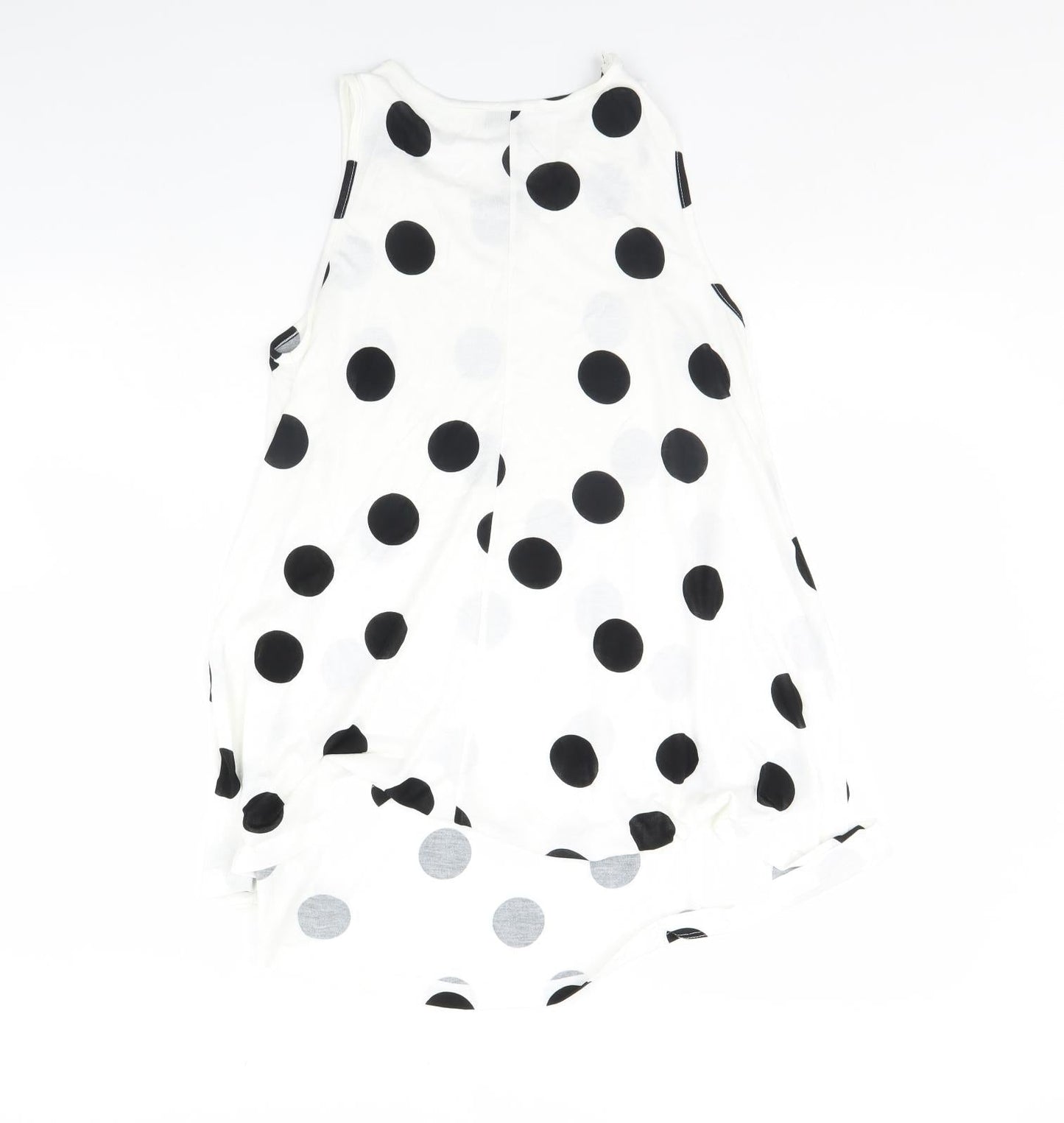 ASOS Womens White Polka Dot  Basic Tank Size 8