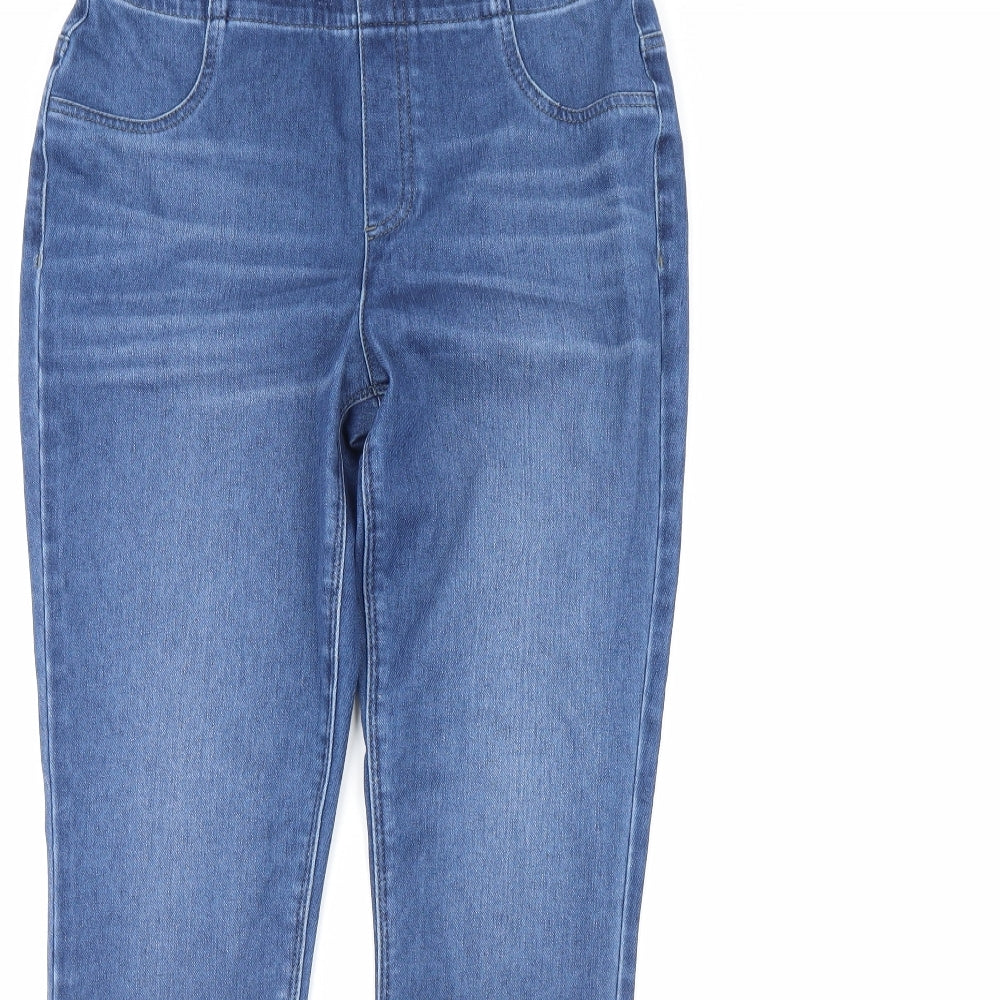 Preworn Womens Blue  Denim Skinny Jeans Size 30 in L29 in