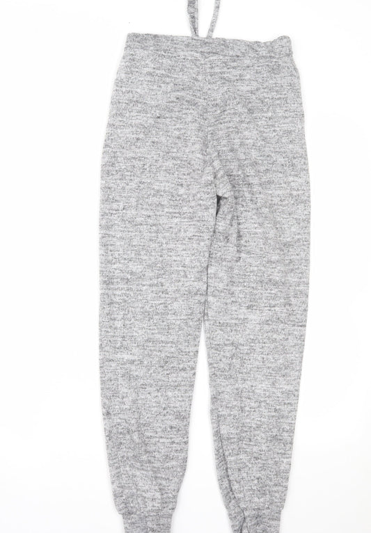 PRETTYLITTLETHING Womens Grey   Snow Pants Trousers Size 8 L26 in