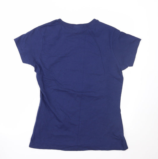 Port & Company Womens Blue   Basic T-Shirt Size M