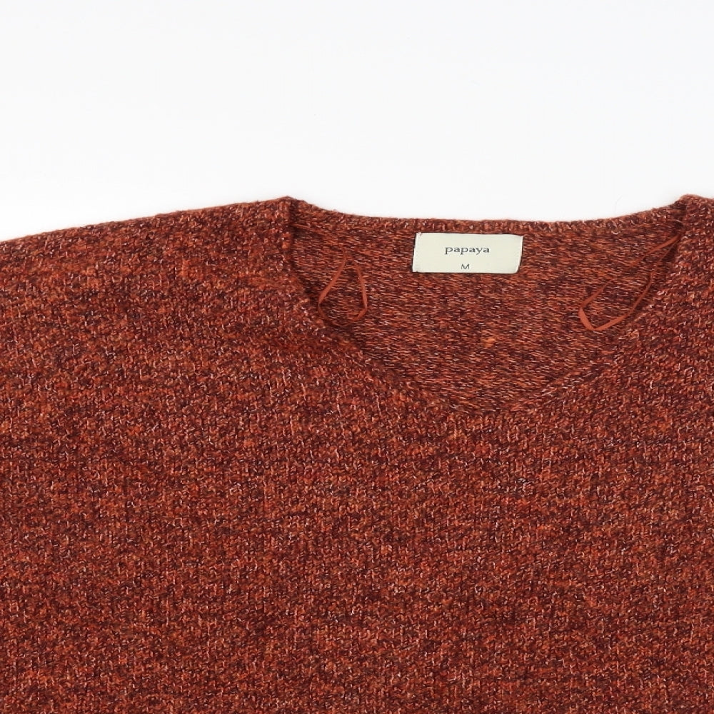 Papaya Womens Red   Pullover Jumper Size M