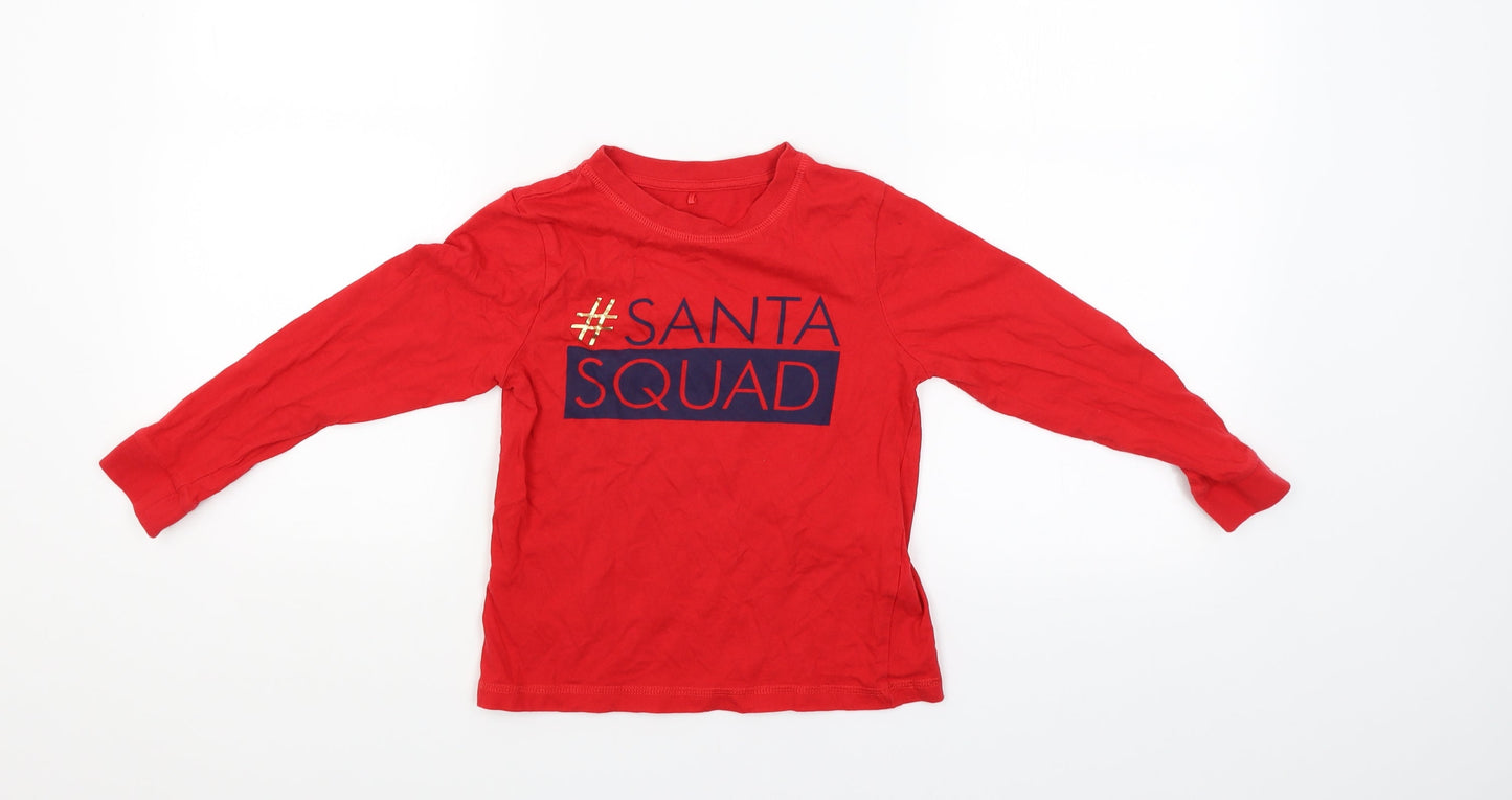 George Boys Red   Basic T-Shirt Size 6-7 Years
