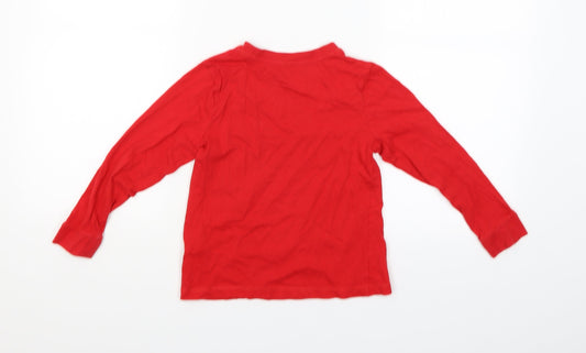 George Boys Red   Basic T-Shirt Size 6-7 Years