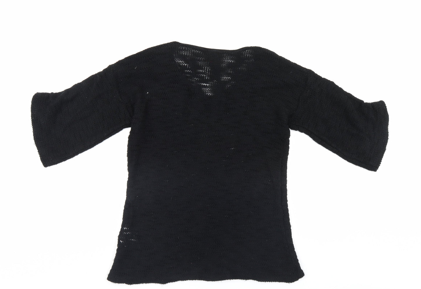 Ribbon Womens Black   Pullover Jumper Size 12