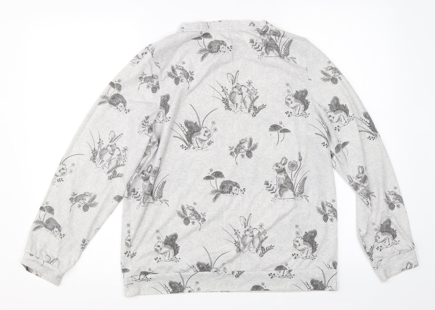 Nutmeg Girls Grey    Pyjama Top Size 13-14 Years