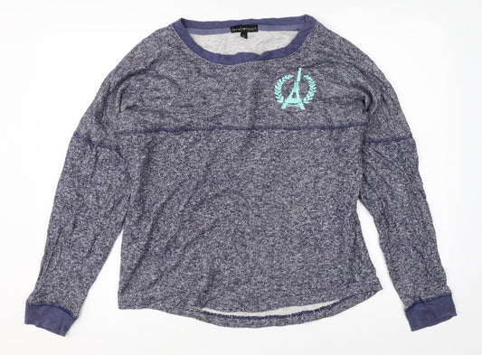 Derek Heart Womens Blue   Pullover Jumper Size L  - paris