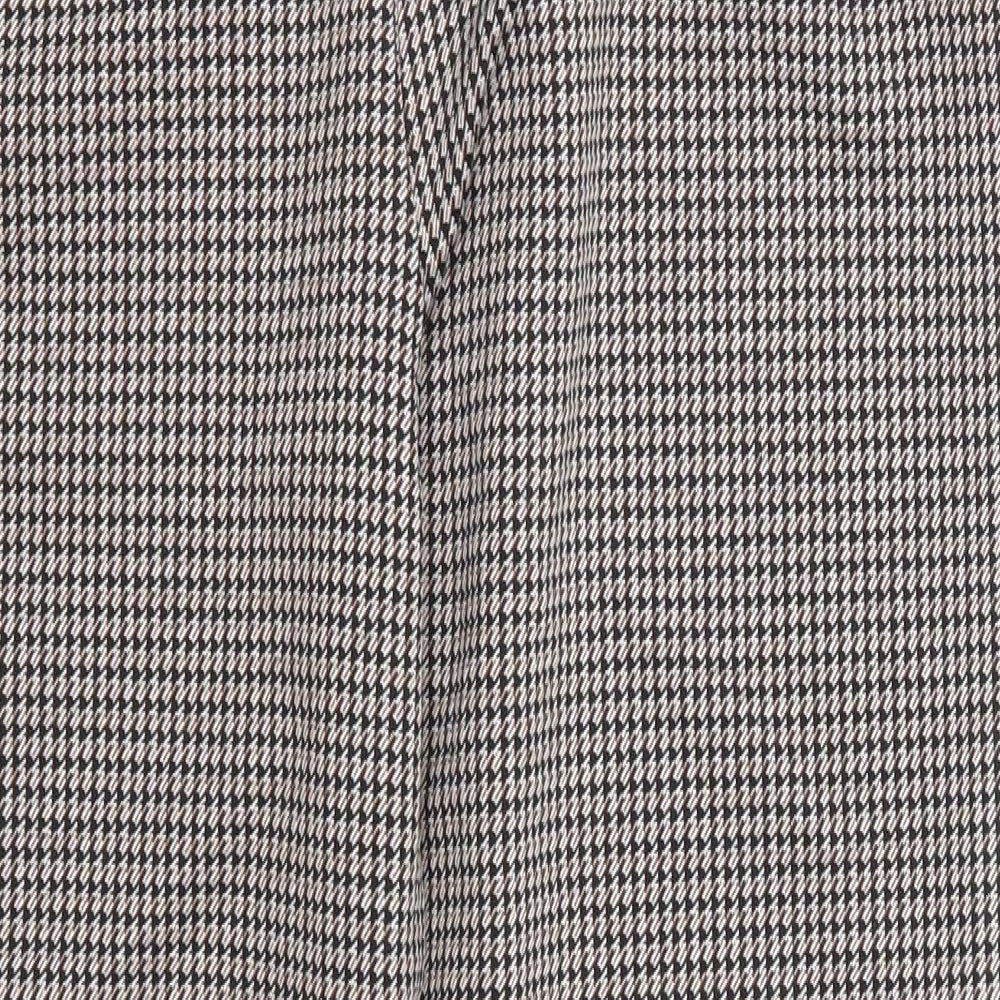 Papaya Womens Brown Geometric  Trousers  Size 14 L26 in