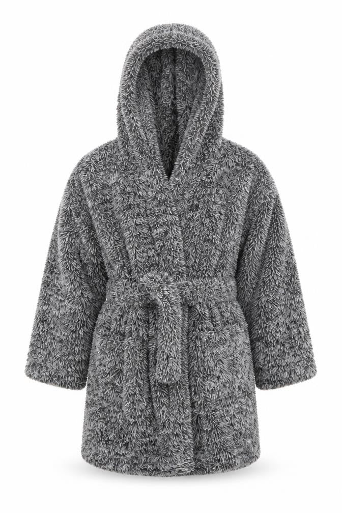 Matalan Boys Grey Geometric   Robe Size 4 Years